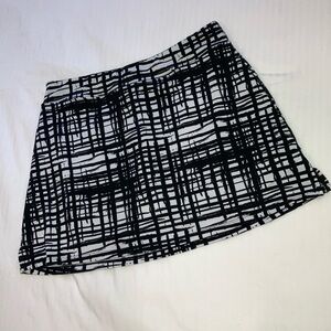 Tranquility by Colorado Clothing Black and White Mini A-line Skort